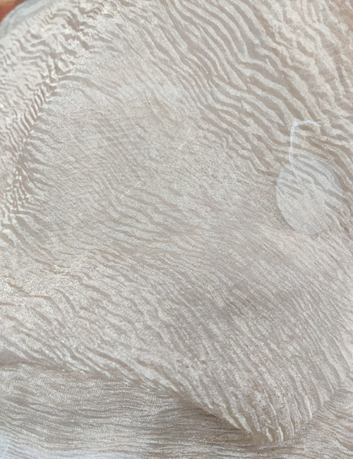 Pure Crush Tissue Silk Fabric