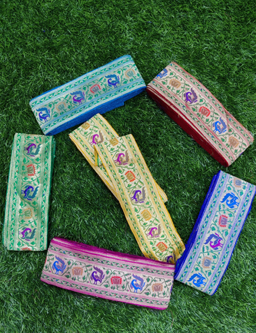 Banarasi Pure Handloom Paintani Silk Border