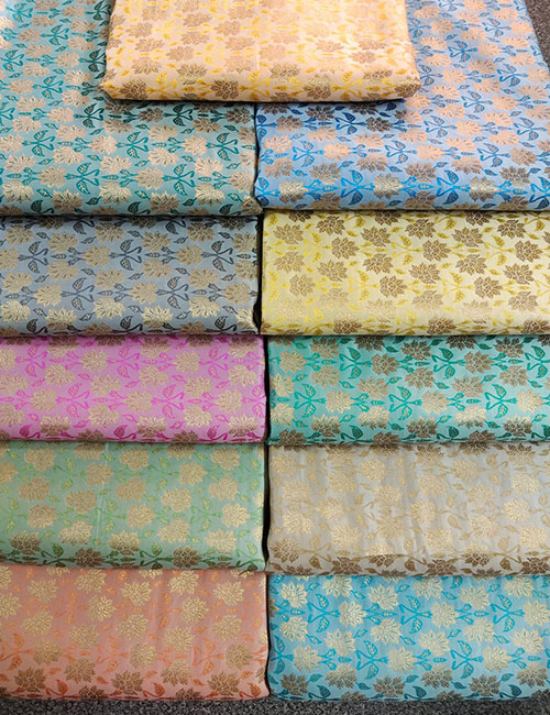 Satan Katan Silk Tilf Meena Weaved Banarasi Brocade Fabric