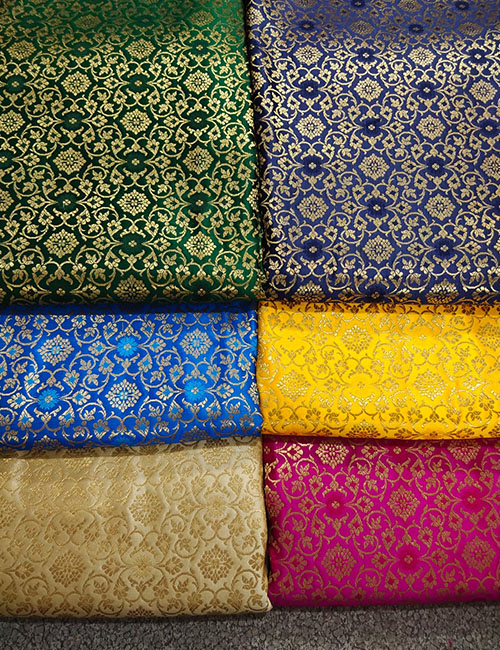 Katan Silk Resham Meena Weaved Banarasi Brocade Fabric