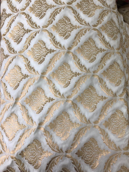 White Banarasi Brocade